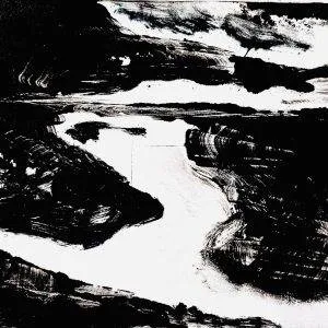 De Teide Tenerife - Ets landschap op koperplaat - Eigen druk - 2024